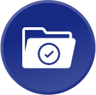 ICON: File folder with checkmark